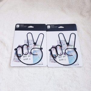 Set of 2 Umbra Loft Peace Photo Holder New